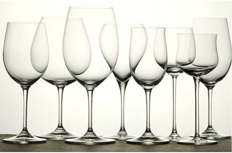 Copas para vino de cristal